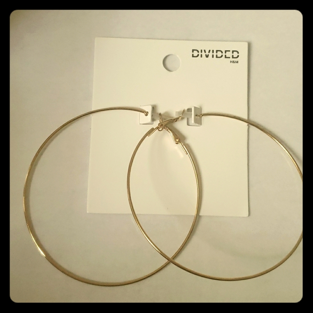 Gold hoop earrings